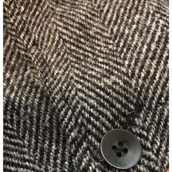 Rag & Bone Harris Tweed Men's St. Regis Gray Overcoat with Pockets - Size 42 - Picture 8 of 15